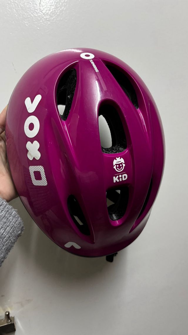 Casco infantil niña rosa. Decathlon