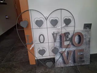 Cuadro Corazón Decorativo LOVE+ cuadro madera