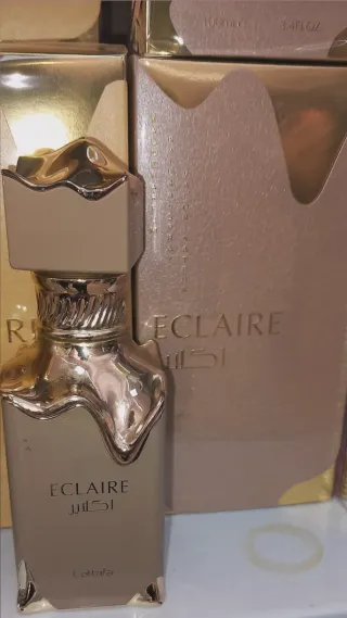 Perfume Lattafa Eclaire 100ml Dorado y Beige