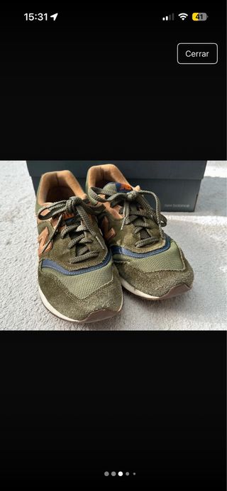 Zapatillas New Balance Marrones y Verdes