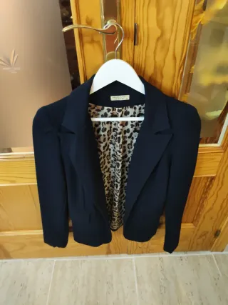 Chaqueta vestir azul Talla M