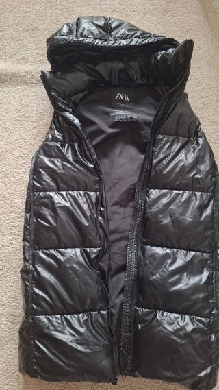 Chaleco mujer negro impermeable