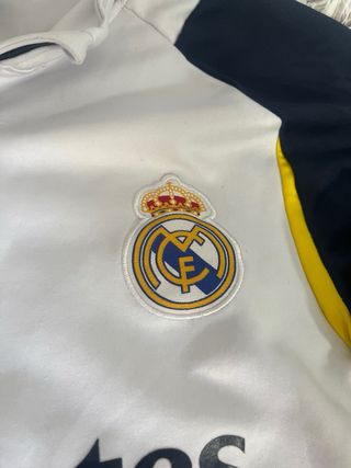 Sudadera Adidas Real Madrid Blanca y Azul
