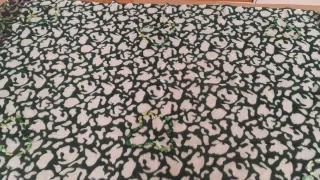 Sciarpa avvolgente in lana fantasia