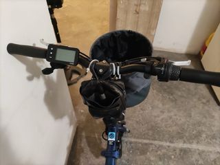 Bicicleta Eléctrica Plegable Azul