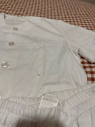 2 trajes/uniformes blanco para prácticas