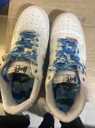 Zapatillas BAPE Azules y Blancas