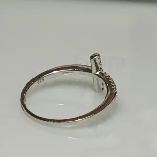 Anillo Plata 925 Cruz Circonitas T12