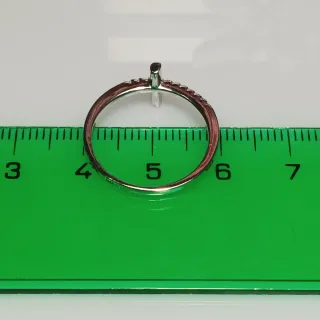 Anillo Plata 925 Cruz Circonitas T12