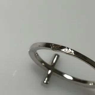 Anillo Plata 925 Cruz Circonitas T12