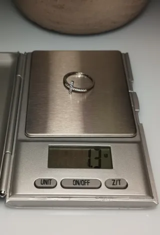 Anillo Plata 925 Cruz Circonitas T12