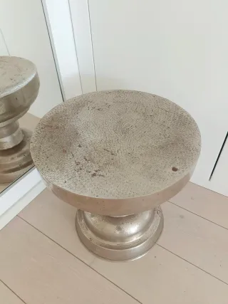 Taburete auxiliar plata Zara Home