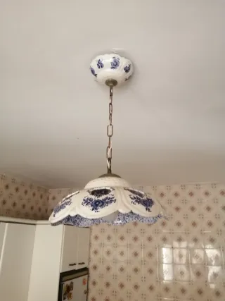 Lámpara de cocina cerámica y metal