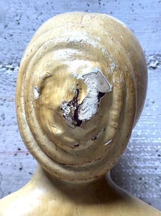 Busto scultura femminile in gesso – stile accademico vintage – 43 cm