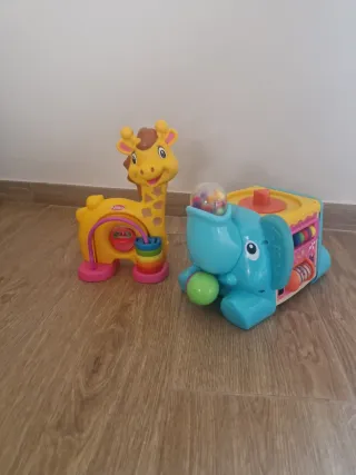 Lote Juguetes Bebé 0-2 Años Jirafa Elefante