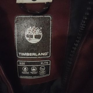 Parka Timberland rossa e nera