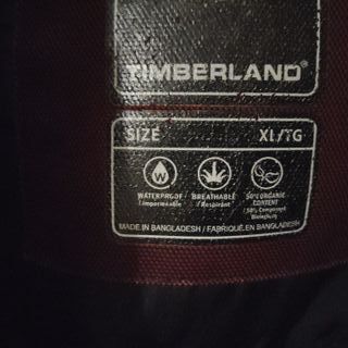 Parka Timberland rossa e nera
