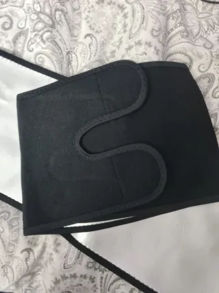 Faja deportiva para piernas plateada quema grasa