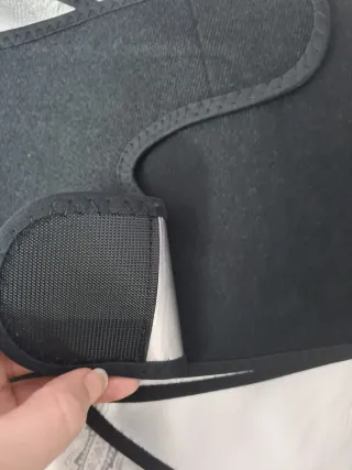 Faja deportiva para piernas plateada quema grasa