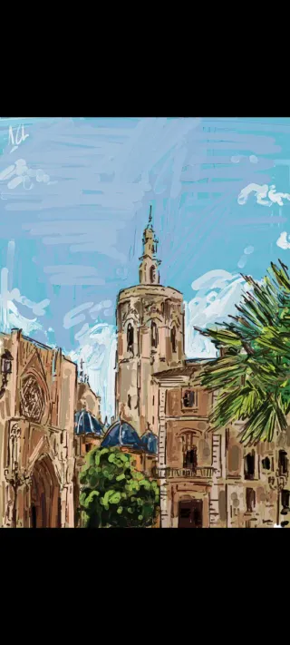 Impresión Dibujo Original Valencia  ACL art