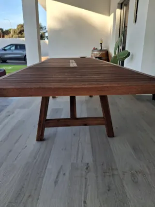 Mesa de jardín extensible madera de la marca Sklum