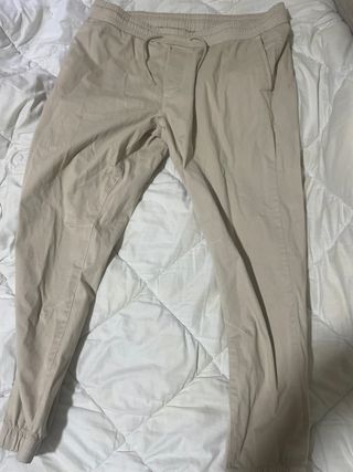 Pantalones Jogger Beige