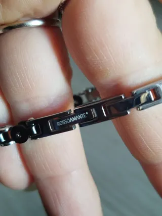 Bracciale Uomo Rosso Amante Nero Argento