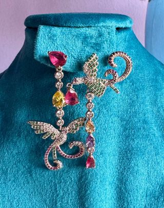 Pendientes Swarovski Pájaros Multicolor