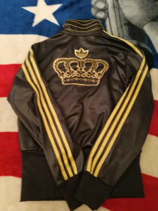 Giacca Adidas donna nera e oro