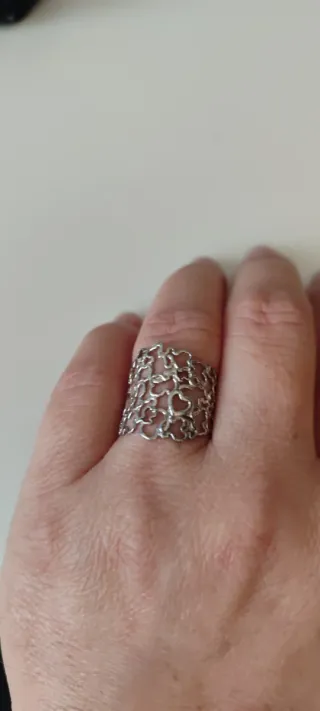 Conjunto Tous Anillo y Pendientes Plata