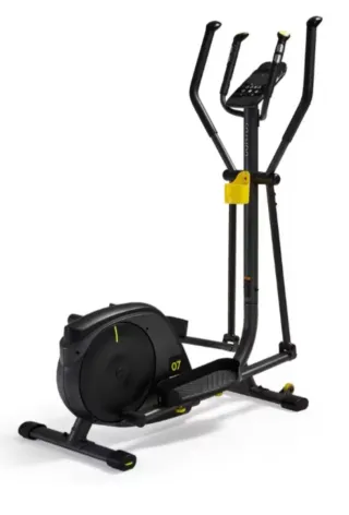 Bicicleta Elíptica Negra y Amarilla