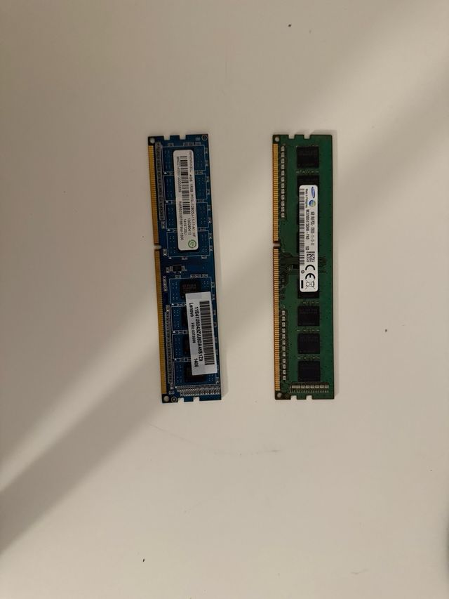2x4GB DDR3 RAM Lenovo y Samsung