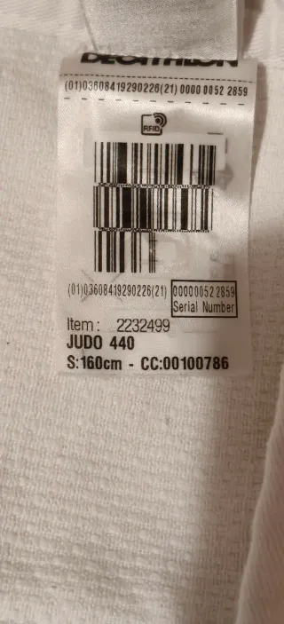 Giacca allenamento Judo bianca