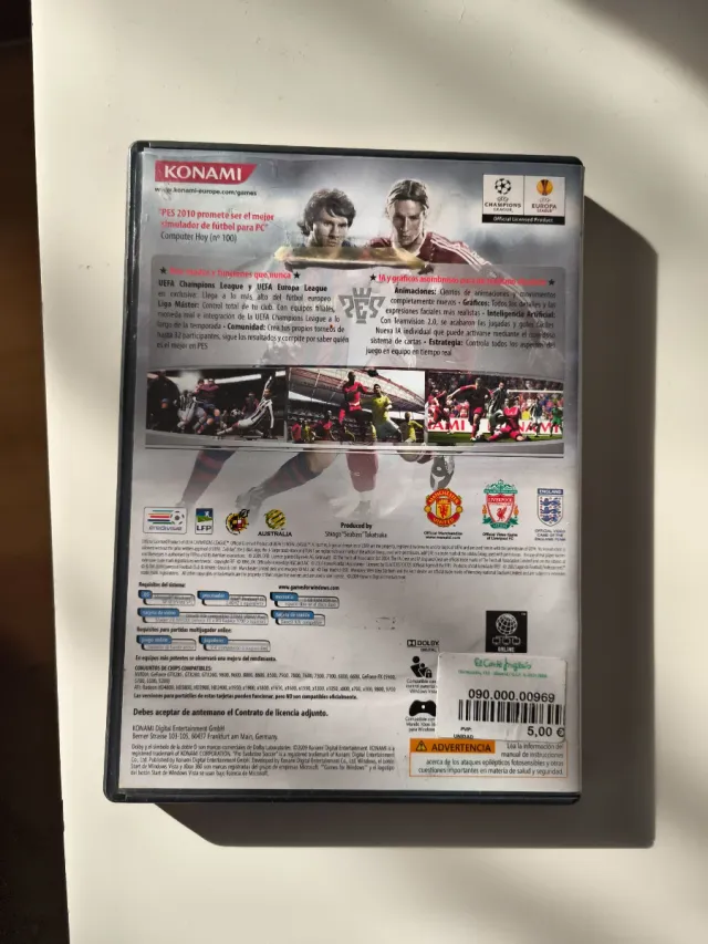 Juego PC PES 2010 Pro Evolution Soccer