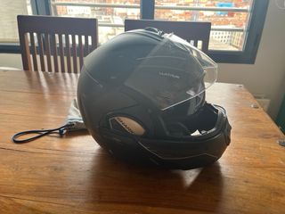 Casco de moto modular Shark Hataum Evo 3 black.