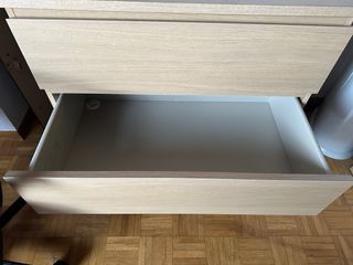 Cómoda Ikea Malm 3 Cajones Madera Clara