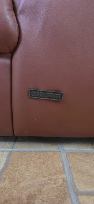 Sofá de piel Granfort 2 plazas