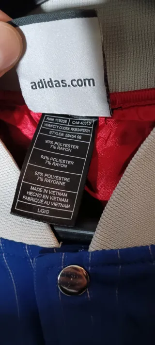 Chaqueta Adidas All Star Azul y Roja