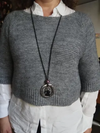 Collar largo con aro