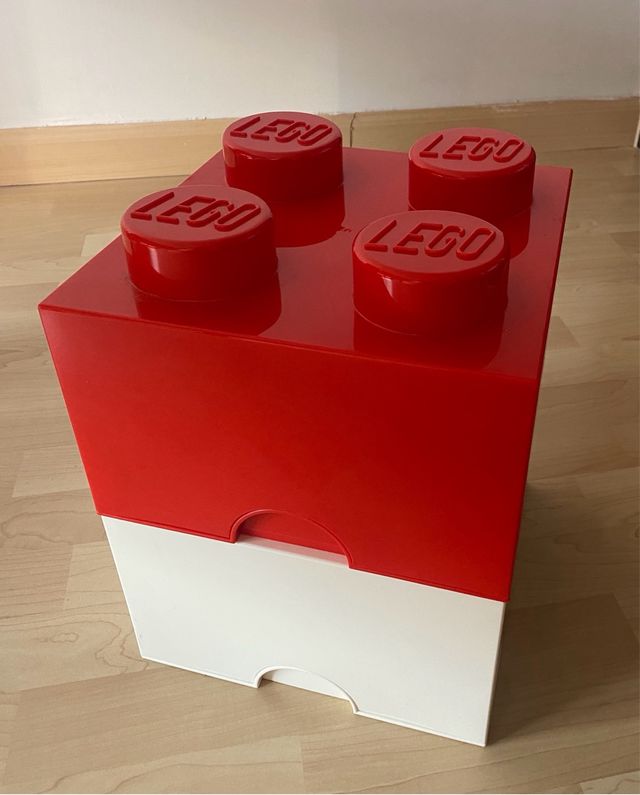 Cajas Almacenamiento Lego 4 en forma bloque (2uds)