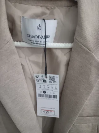 Chaqueta Stradivarius Beige Talla S