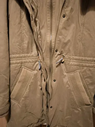 Abrigo Parka beige Talla L