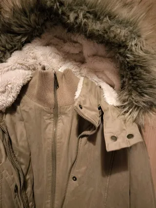 Abrigo Parka beige Talla L