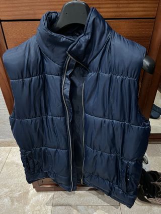 Chaleco acolchado hombre azul