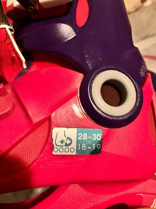 Patines en línea rosas y morados