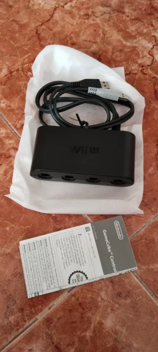 Adaptador GameCube WiiU Nintendo, Soporte y Micro
