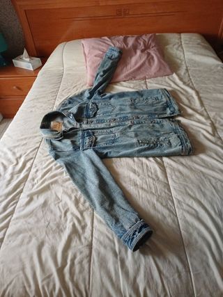 Cazadora vaquera azul talla L