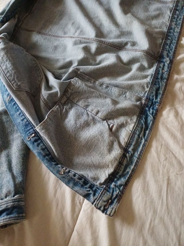 Cazadora vaquera azul talla L