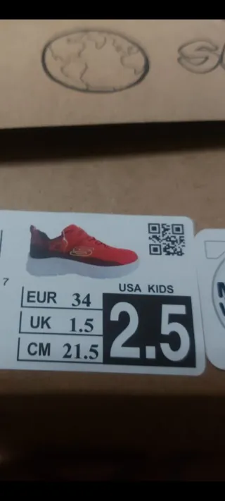 Zapatillas Skechers Talla 34 Rojas