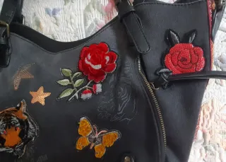 Bolso Desigual Negro Multicolor
